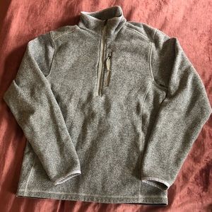 Grey North Face Men’s Halfzip Pullover